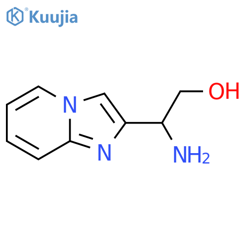 2-amino-2-{imidazo1,2-apyridin-2-yl}ethan-1-ol structure