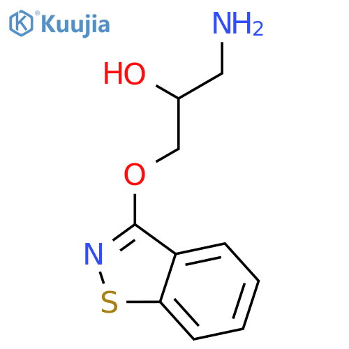 2-Propanol, 1-amino-3-(1,2-benzisothiazol-3-yloxy)- structure