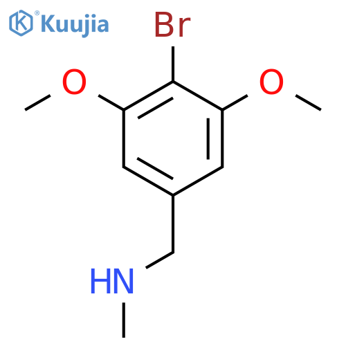 (4-bromo-3,5-dimethoxyphenyl)methyl(methyl)amine structure