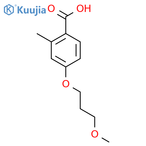 4-(3-Methoxypropoxy)-2-methylbenzoic acid structure