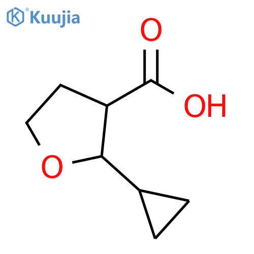 2-cyclopropyloxolane-3-carboxylic acid structure