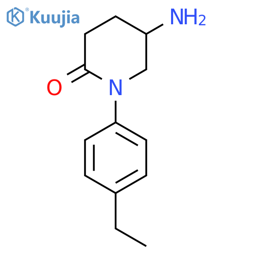 5-Amino-1-(4-ethylphenyl)piperidin-2-one structure