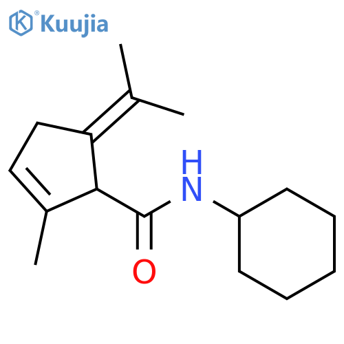2-Cyclopentene-1-carboxamide,N-cyclohexyl-2-methyl-5-(1-methylethylidene)- structure