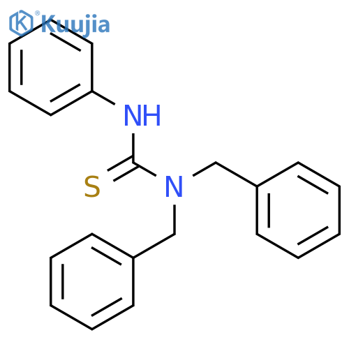 Thiourea,N'-phenyl-N,N-bis(phenylmethyl)- structure