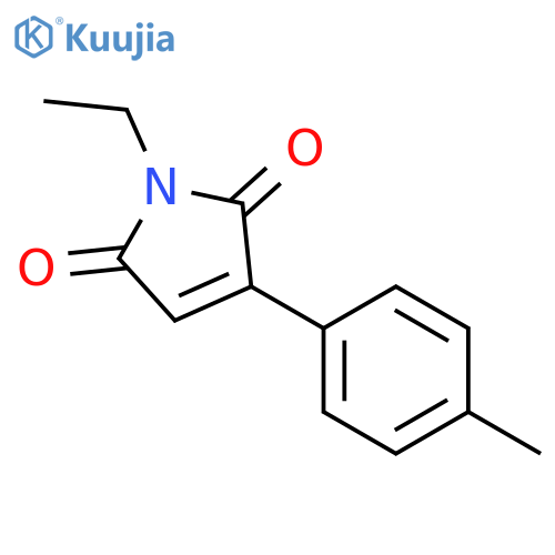 1H-Pyrrole-2,5-dione,1-ethyl-3-(4-methylphenyl)- structure
