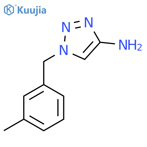 1-(3-methylphenyl)methyl-1H-1,2,3-triazol-4-amine structure