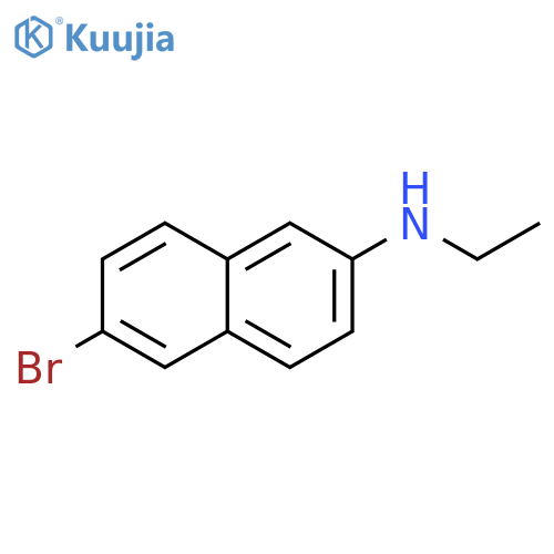 6-bromo-N-ethylnaphthalen-2-amine structure