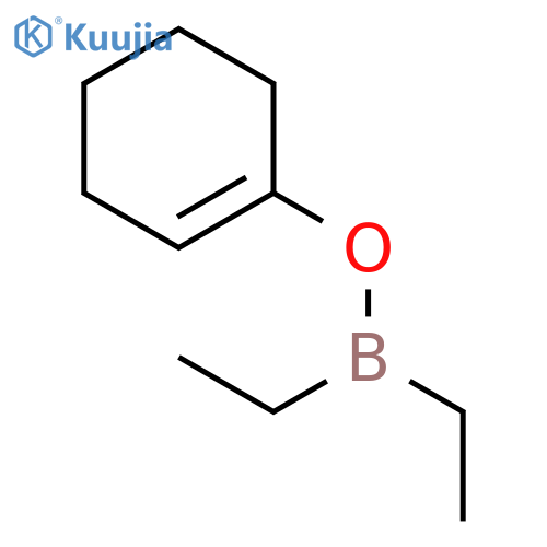 Borinic acid, diethyl-, 1-cyclohexen-1-yl ester structure