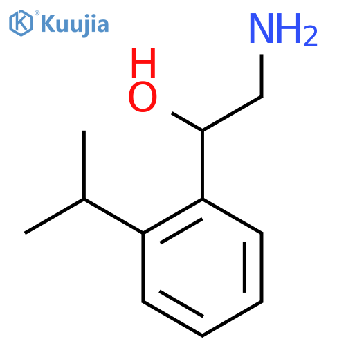 2-amino-1-2-(propan-2-yl)phenylethan-1-ol structure