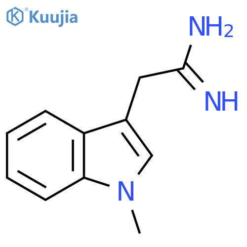 2-(1-methyl-1H-indol-3-yl)ethanimidamide structure
