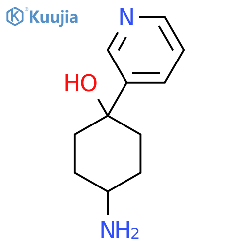 4-Amino-1-(pyridin-3-yl)cyclohexan-1-ol structure