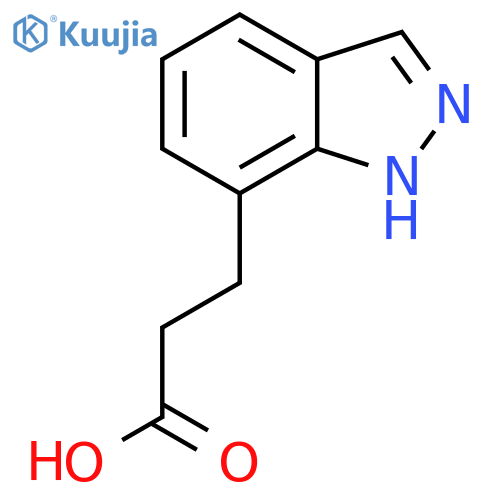 3-(1H-indazol-7-yl)propanoic acid structure
