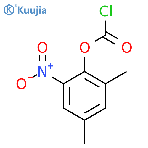2,4-dimethyl-6-nitrophenyl chloroformate structure
