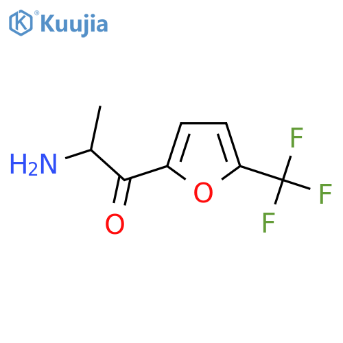2-amino-1-5-(trifluoromethyl)furan-2-ylpropan-1-one structure