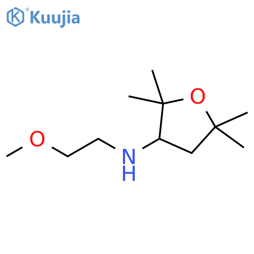 N-(2-methoxyethyl)-2,2,5,5-tetramethyloxolan-3-amine structure