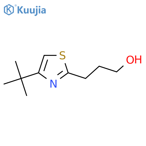 3-(4-Tert-butyl-1,3-thiazol-2-yl)propan-1-ol structure