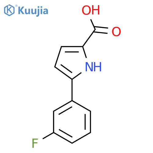 5-(3-Fluorophenyl)-1H-pyrrole-2-carboxylic acid structure