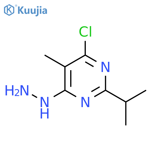 4-CHLORO-6-HYDRAZINYL-5-METHYL-2-(PROPAN-2-YL)PYRIMIDINE structure