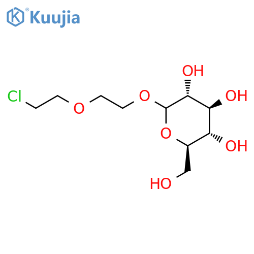 D-Glucopyranoside, 2-(2-chloroethoxy)ethyl structure