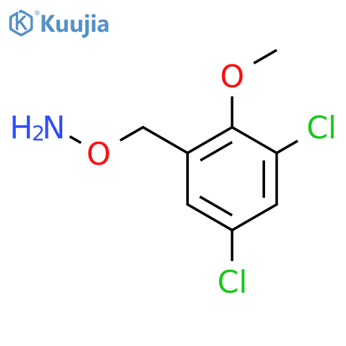 O-(3,5-dichloro-2-methoxyphenyl)methylhydroxylamine structure