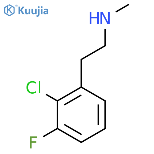 2-(2-chloro-3-fluorophenyl)ethyl(methyl)amine structure