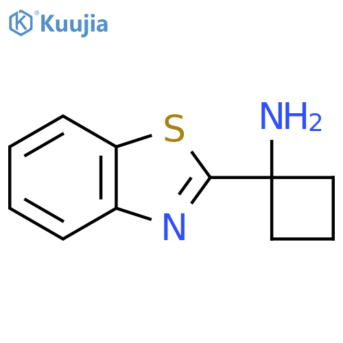 1-(1,3-Benzothiazol-2-yl)cyclobutan-1-amine structure