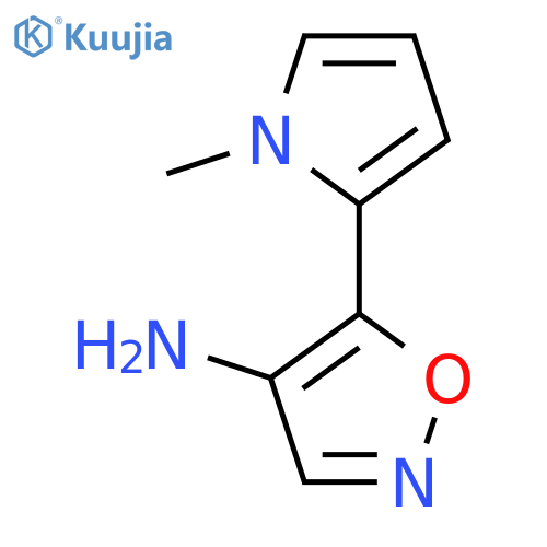 5-(1-methyl-1H-pyrrol-2-yl)-1,2-oxazol-4-amine structure