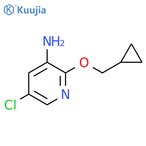 5-Chloro-2-(cyclopropylmethoxy)pyridin-3-amine structure