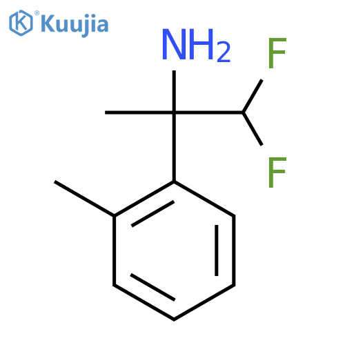 1,1-difluoro-2-(2-methylphenyl)propan-2-amine structure