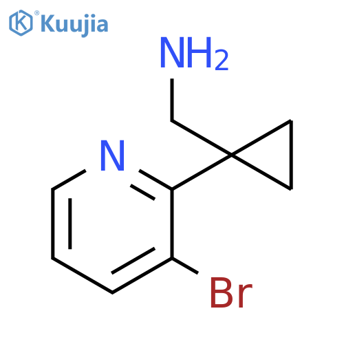 1-(3-bromopyridin-2-yl)cyclopropylmethanamine structure