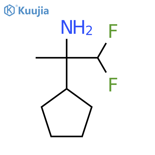 2-cyclopentyl-1,1-difluoropropan-2-amine structure