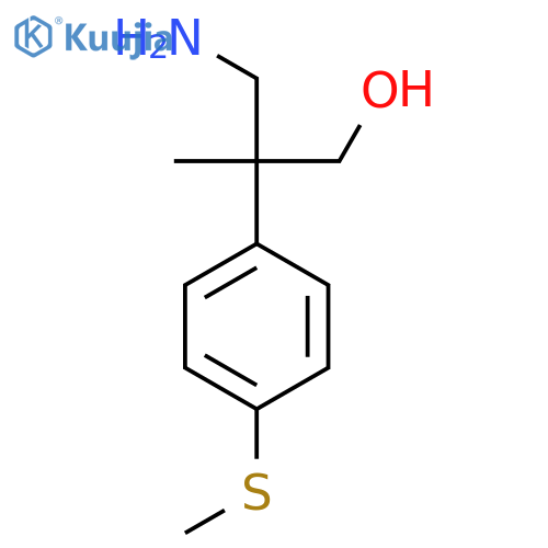 3-Amino-2-methyl-2-[4-(methylsulfanyl)phenyl]propan-1-ol structure