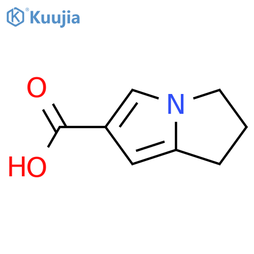 2,3-dihydro-1H-pyrrolizine-6-carboxylic acid structure