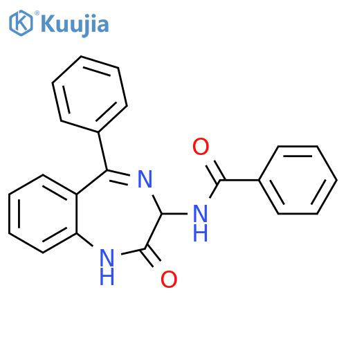 Benzamide,N-(2,3-dihydro-2-oxo-5-phenyl-1H-1,4-benzodiazepin-3-yl)- structure