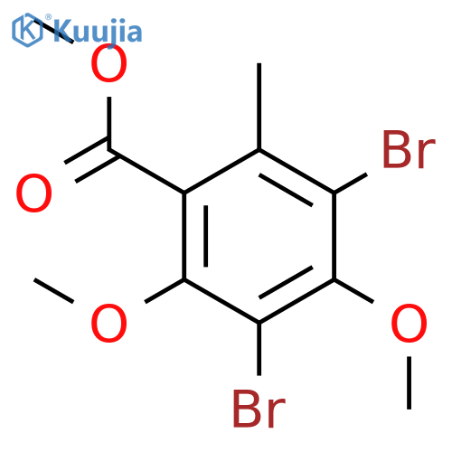 Methyl 3,5-dibromo-2,4-dimethoxy-6-methylbenzoate structure