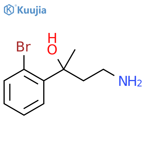 Benzenemethanol, α-(2-aminoethyl)-2-bromo-α-methyl- structure