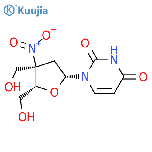 Uridine, 2',3'-dideoxy-3'-C-(hydroxymethyl)-3'-nitro- structure