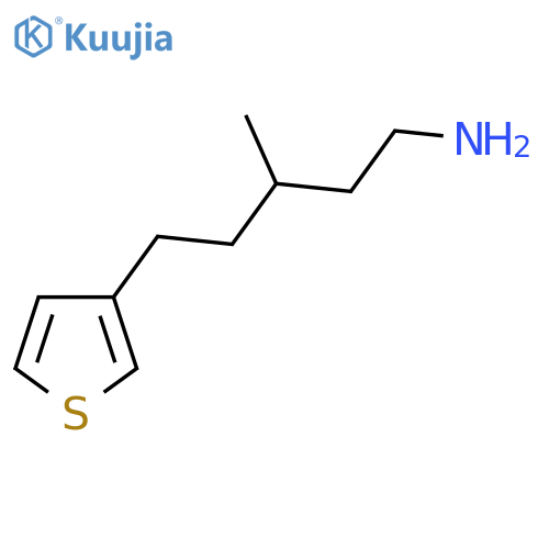 3-methyl-5-(thiophen-3-yl)pentan-1-amine structure
