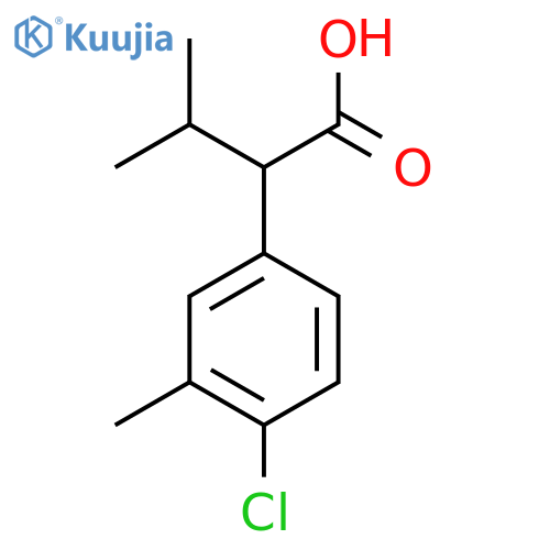 2-(4-chloro-3-methylphenyl)-3-methylbutanoic acid structure