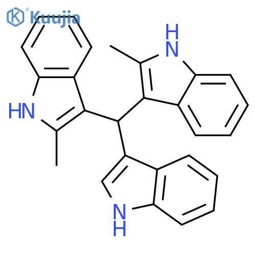 1H-Indole, 3,3'-(1H-indol-3-ylmethylene)bis[2-methyl- structure