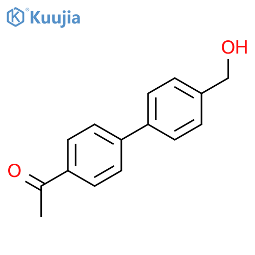 Ethanone, 1-[4'-(hydroxymethyl)[1,1'-biphenyl]-4-yl]- structure