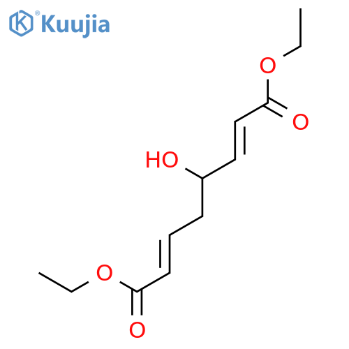 2,6-Octadienedioic acid, 4-hydroxy-, 1,8-diethyl ester, (2E,4R,6E)- structure