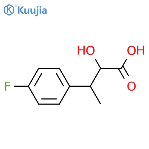 3-(4-fluorophenyl)-2-hydroxybutanoic acid structure