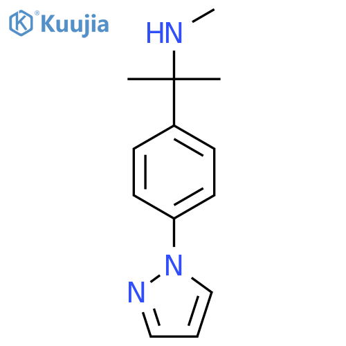 methyl({2-4-(1H-pyrazol-1-yl)phenylpropan-2-yl})amine structure