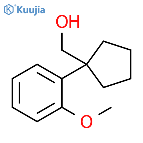 1-(2-methoxyphenyl)cyclopentylmethanol structure