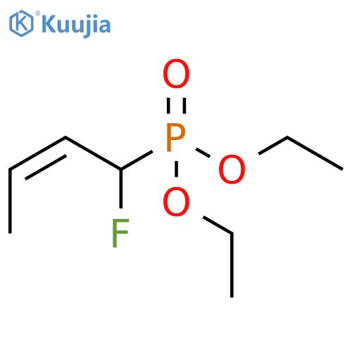 Phosphonic acid, [(2Z)-1-fluoro-2-butenyl]-, diethyl ester structure