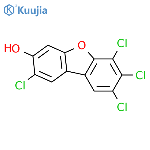 3-Dibenzofuranol,2,6,7,8-tetrachloro- structure