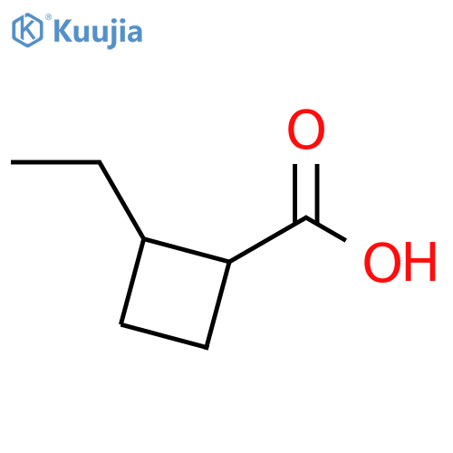 2-Ethylcyclobutane-1-carboxylic acid structure