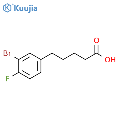 5-(3-bromo-4-fluorophenyl)pentanoic acid structure