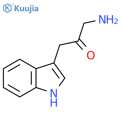 1-amino-3-(1H-indol-3-yl)propan-2-one structure